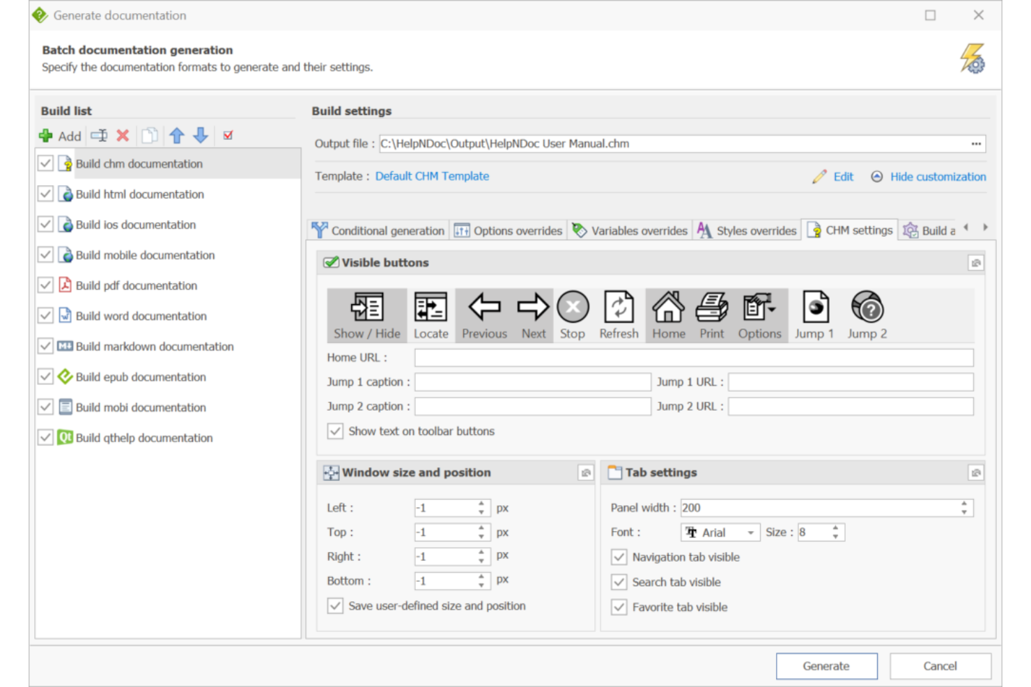 HelpNDoc screenshot - Les 10 meilleurs outils de création d’aide de 2026