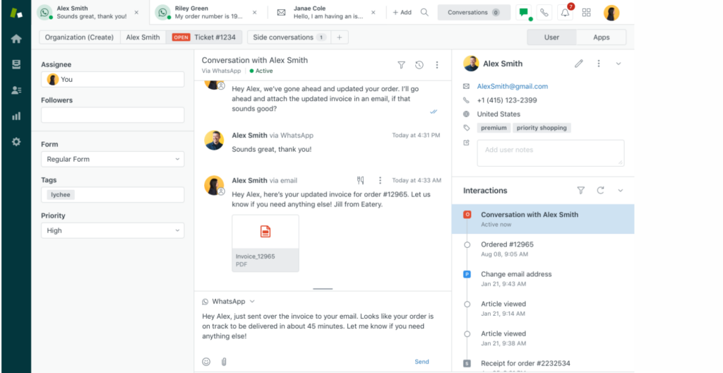 Zendesk screenshot - 10 Beste Helpdesk-Software mit Asset-Management für 2026