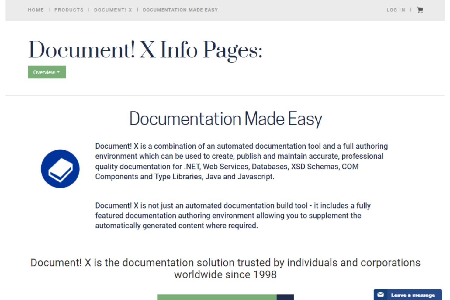 Document! X screenshot - Les 10 meilleurs outils de création d’aide de 2026