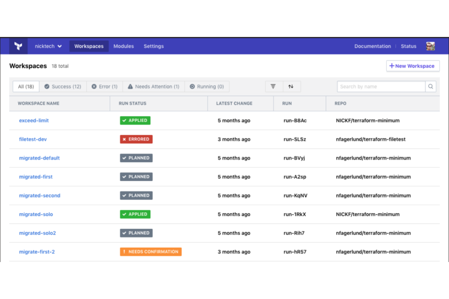 Terraform screenshot - 10 meilleurs outils d’automatisation DevOps passés en revue en 2026