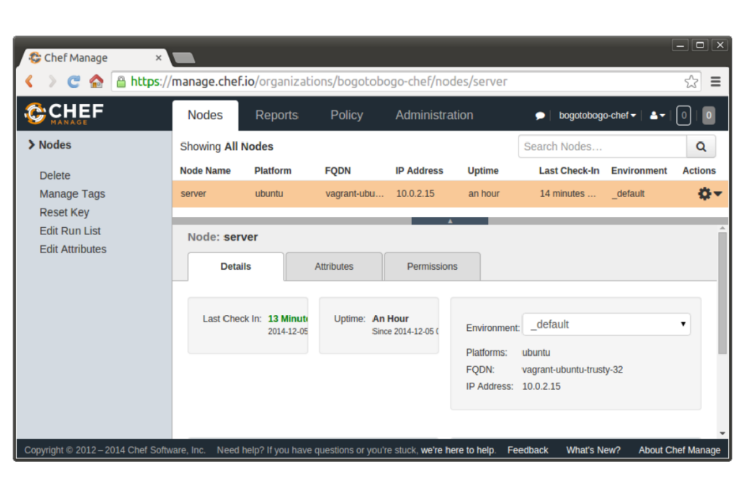 Chef screenshot - 10 Beste DevOps-Automatisierungstools im Test 2026