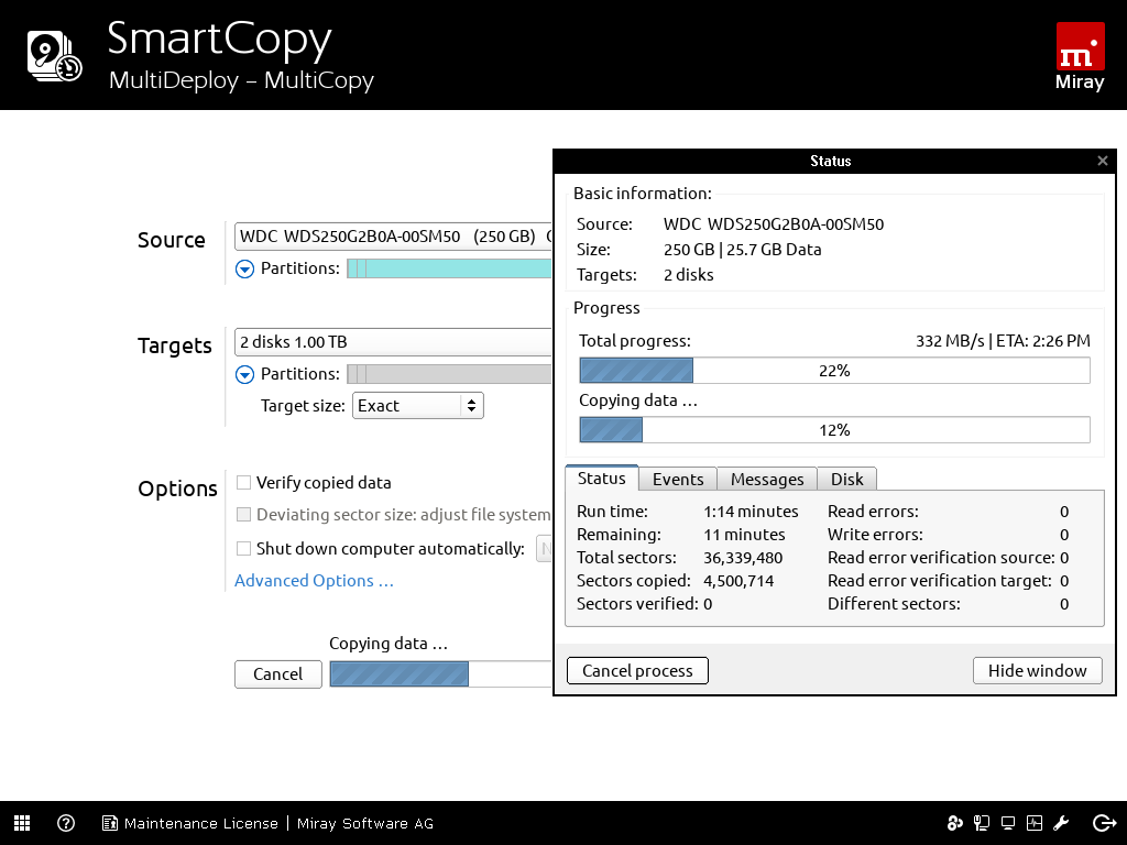 HDClone screenshot - Top 20 des meilleurs logiciels de clonage de disque dur de 2026