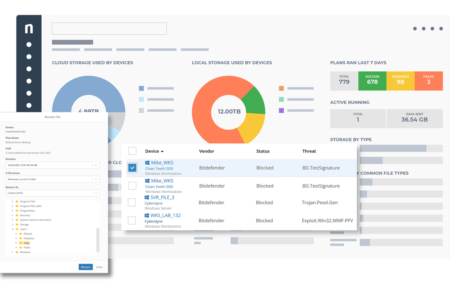 NinjaOne screenshot - Top 20 des meilleurs logiciels de clonage de disque dur de 2026