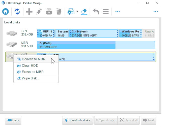R-Drive Image screenshot - Top 20 Beste Festplatten-Klon-Software 2026