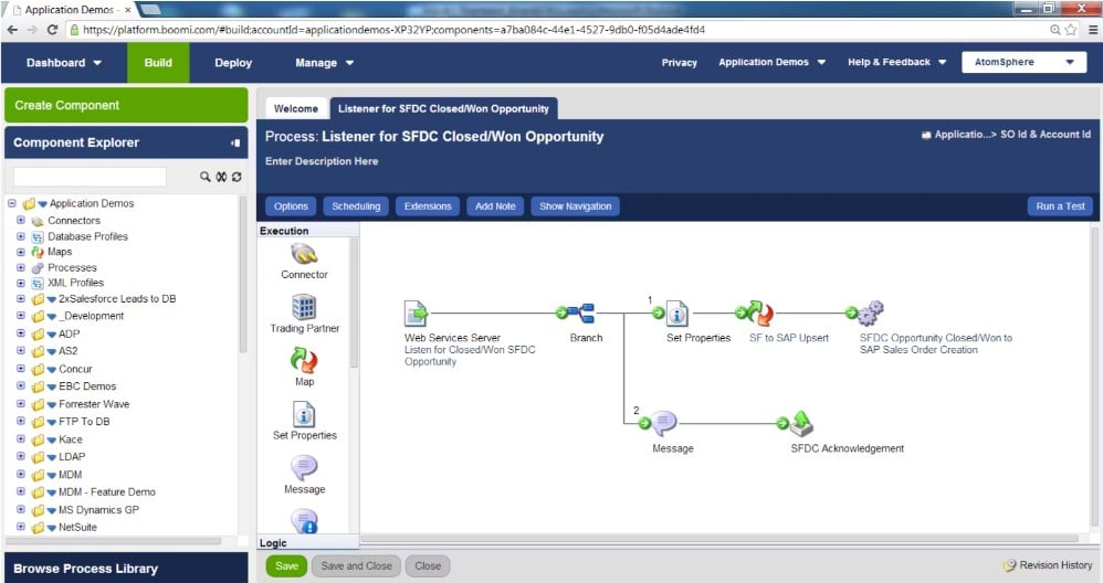 Boomi screenshot - Vergleich der 10 besten Datenmigrationssoftware von 2026
