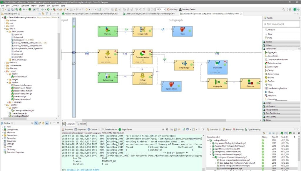 CloverDX screenshot - Vergleich der 10 besten Datenmigrationssoftware von 2026