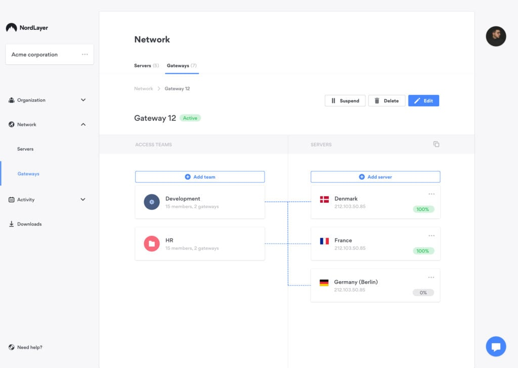 NordLayer screenshot - 10 meilleurs outils logiciels de sécurité des données pour 2026