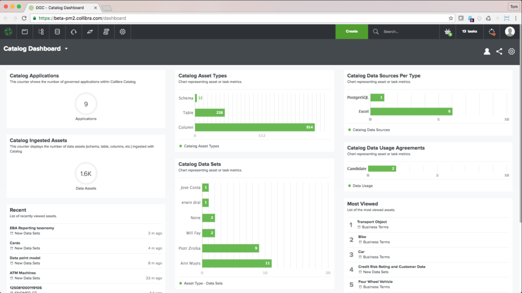 Collibra screenshot - Die 10 besten Data-Governance-Tools 2026