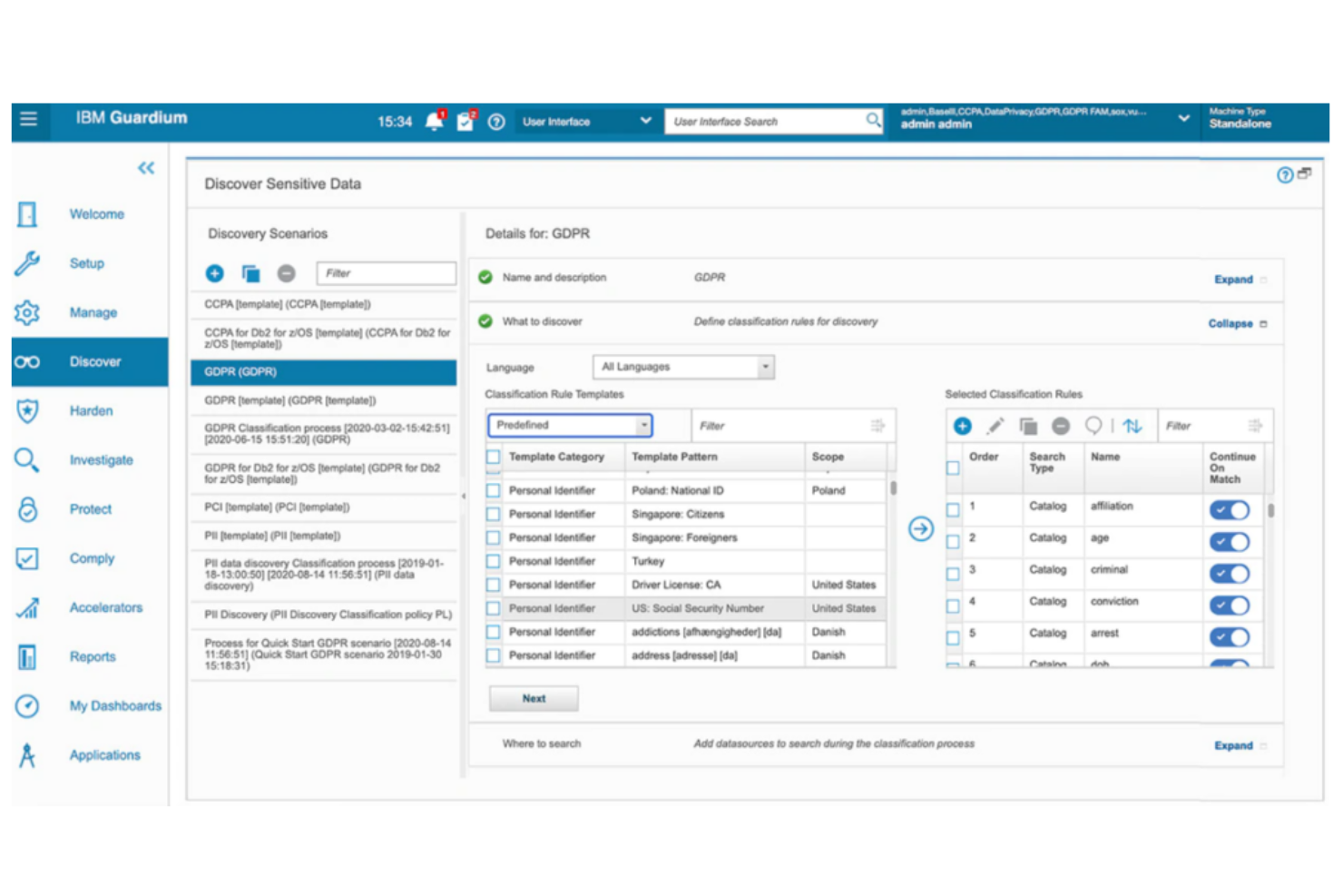 IBM Security Guardium screenshot - Votre guide des 10 meilleurs logiciels de protection de la vie privée des données de 2026
