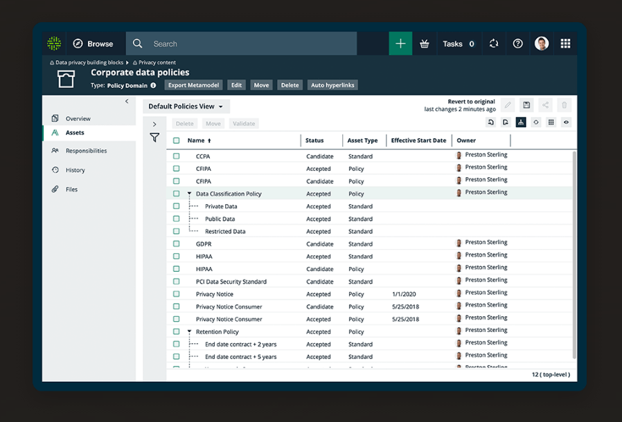 Collibra Data Governance screenshot - 10 Beste Data-Governance-Software-Tools 2026