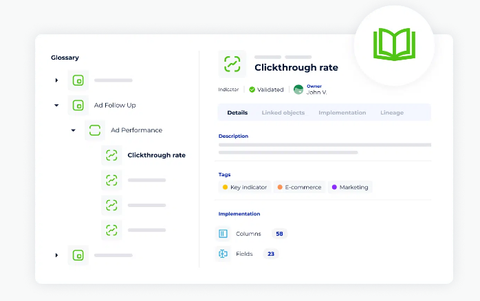 DataGalaxy screenshot - 10 Meilleurs Outils de Catalogue de Données pour une Gestion Efficace des Données en 2026