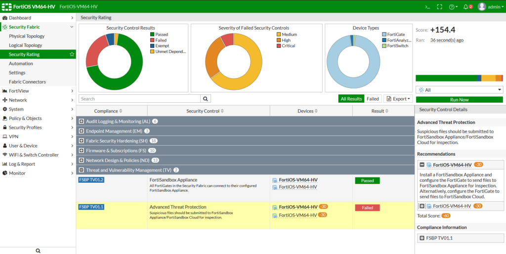Fortinet FortiManager screenshot - 10 Beste Firewall-Audit-Software-Tools für 2026