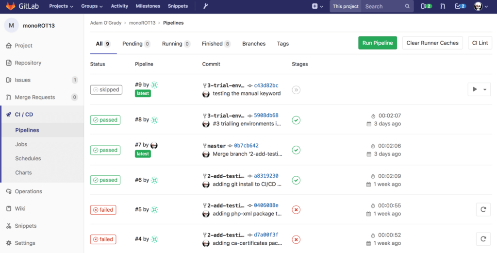 GitLab screenshot - 10 Beste Continuous-Integration-Tools, die Sie nicht übersehen sollten