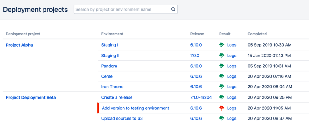Bamboo screenshot - 10 Beste Continuous Deployment Tools im Jahr 2026