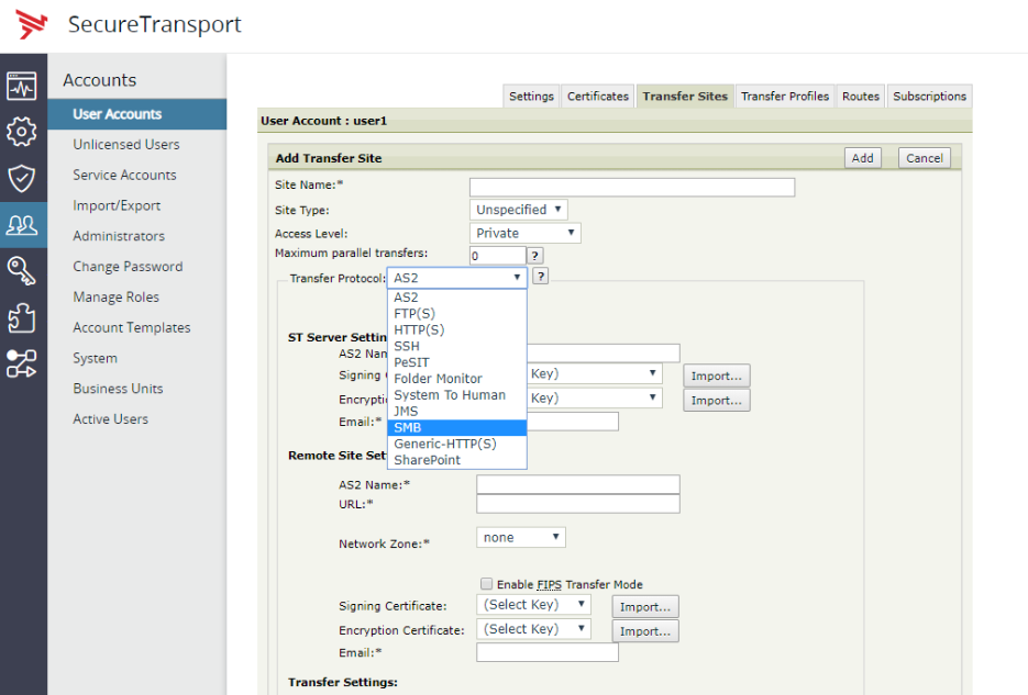Axway screenshot - 10 Beste Managed File Transfer Software im Test 2026