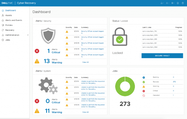 Dell PowerProtect Cyber Recovery screenshot - 10 Beste Datenwiederherstellungssoftware 2026 Enthüllt
