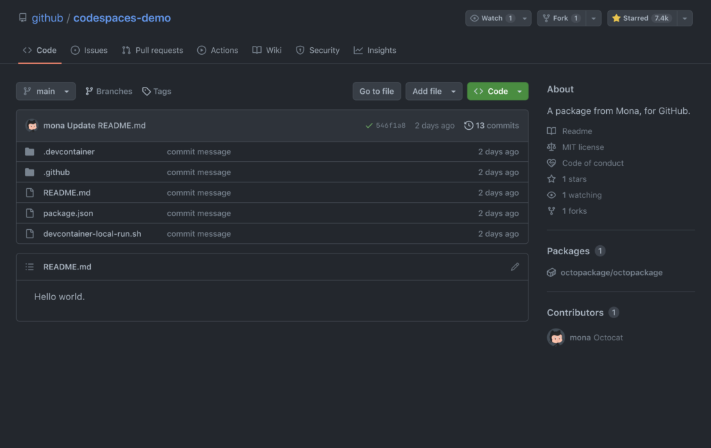 GitHub Codespaces screenshot - 10 Meilleurs Outils de Collaboration sur le Code pour les Développeurs 2026