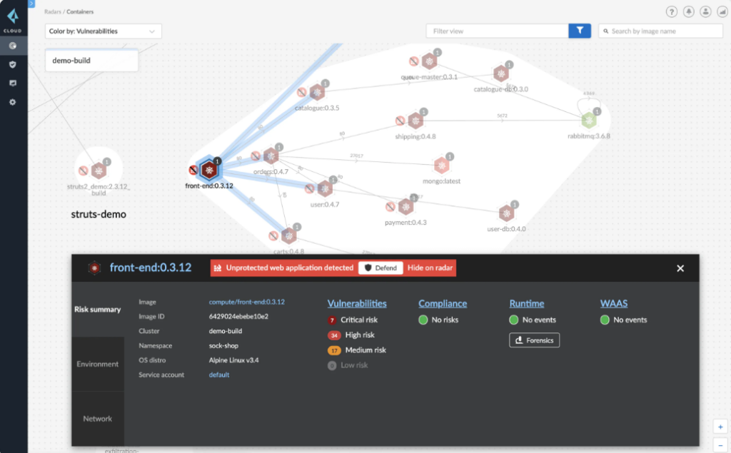 Prisma Cloud screenshot - 10 beste Container-Sicherheitslösungen, die Sie kennen sollten