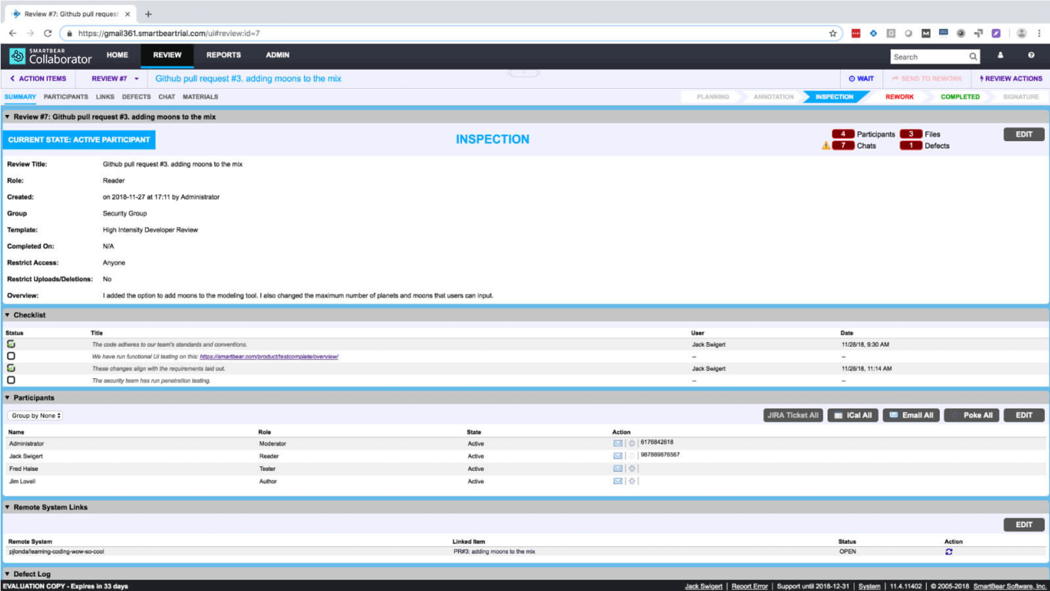 Collaborator screenshot - 1 Meilleurs Outils de Revue de Code pour Développeurs [2026 Guide]