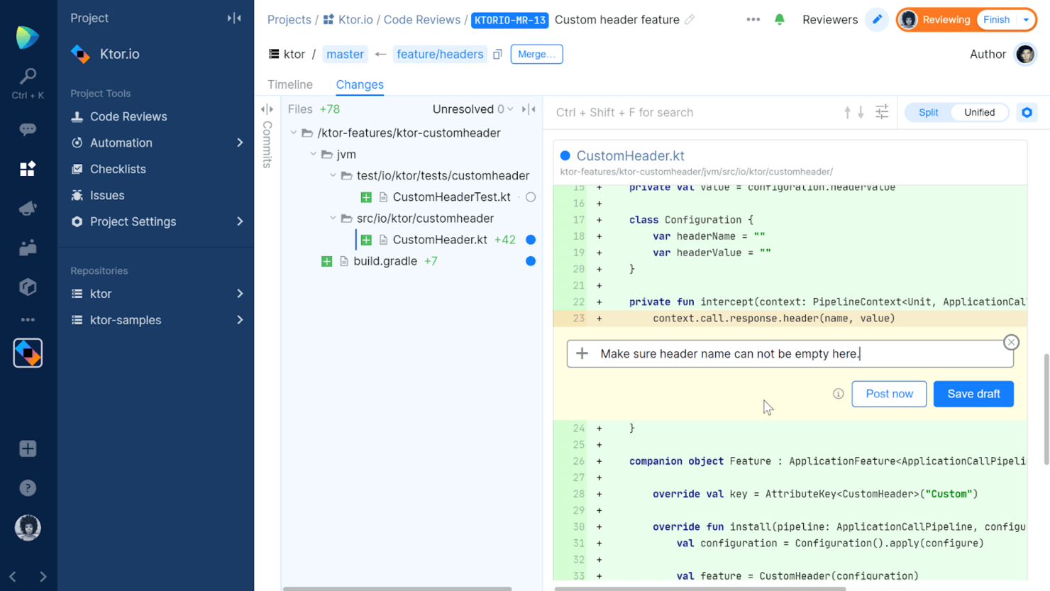 JetBrains Space screenshot - 1 Meilleurs Outils de Revue de Code pour Développeurs [2026 Guide]