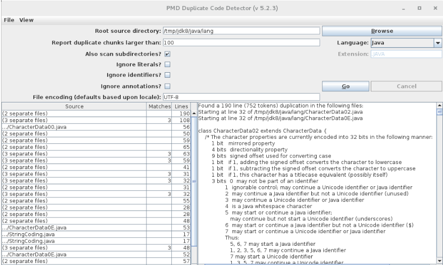 PMD screenshot - 20 Beste Code-Analyse-Tools im Jahr 2026