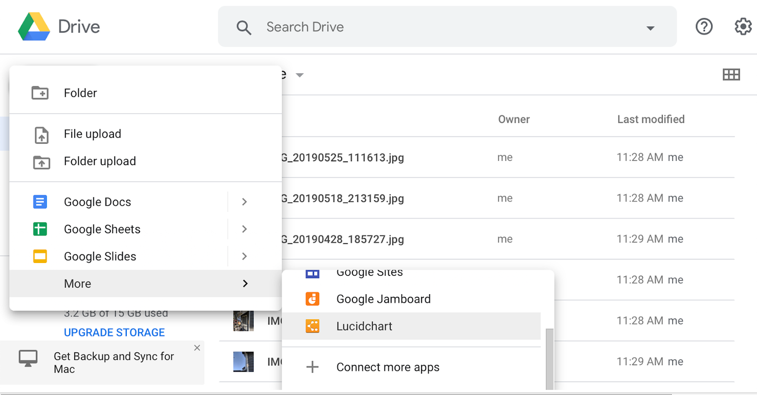 Google Drive screenshot - 10 meilleurs logiciels de stockage cloud analysés en 2026