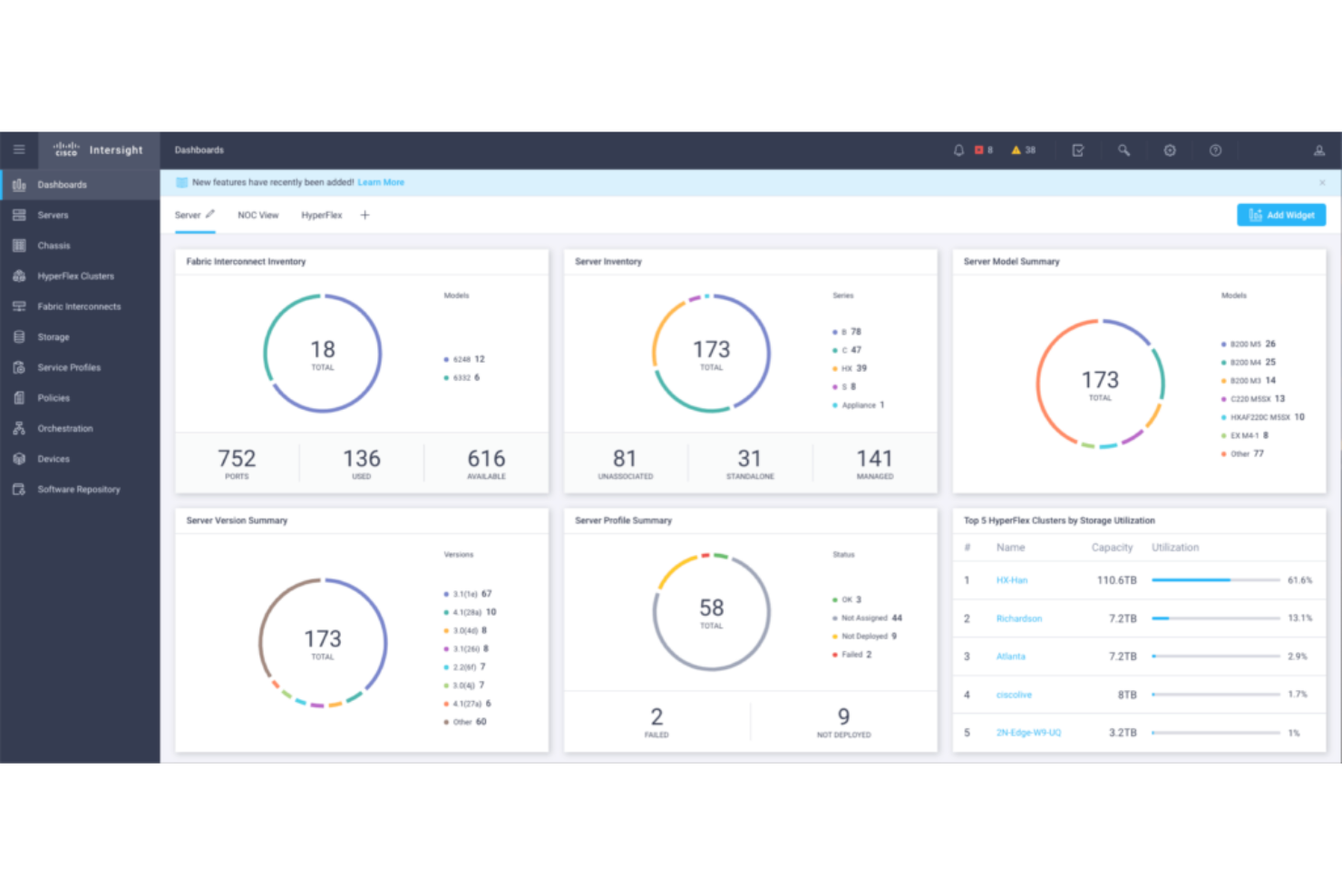 Cisco Intersight screenshot - Les 10 meilleurs outils de gestion du cloud de 2026