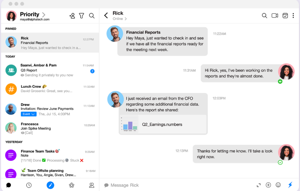 Spike screenshot - Top 10 Services de Chiffrement des Emails de 2026