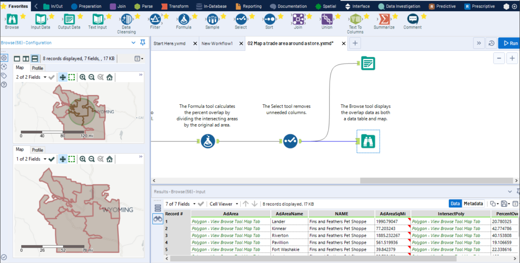 Alteryx screenshot - 10 Meilleurs Logiciels d’Analyse de Big Data à Ne Pas Manquer