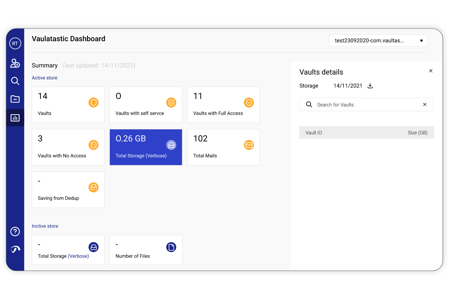 Vaultastic screenshot - Posteingang-Helden: 10 beste E-Mail-Archivierungsprogramme 2026