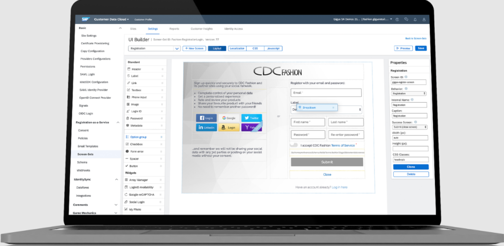 SAP Customer Service Identity and Access Management for B2C screenshot - Exzellenz entschlüsseln: Top 10 CIAM-Lösungen des Jahres 2026