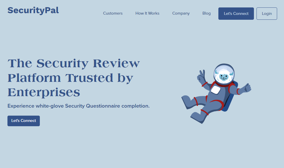 SecurityPal screenshot - 10 meilleurs outils alternatifs à OneTrust pour la confidentialité en 2026