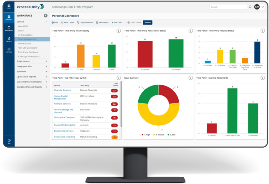 ProcessUnity screenshot - Der CTO-Leitfaden zu 10 OneTrust-Alternativen