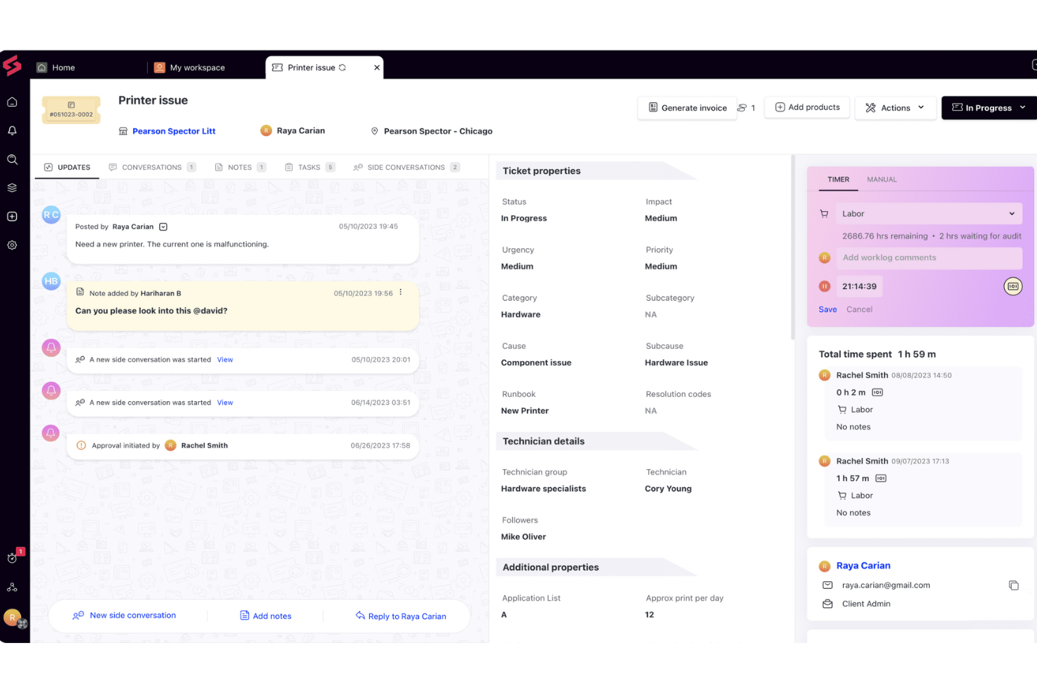 SuperOps screenshot - 10 beste IT-Helpdesk-Software 2026