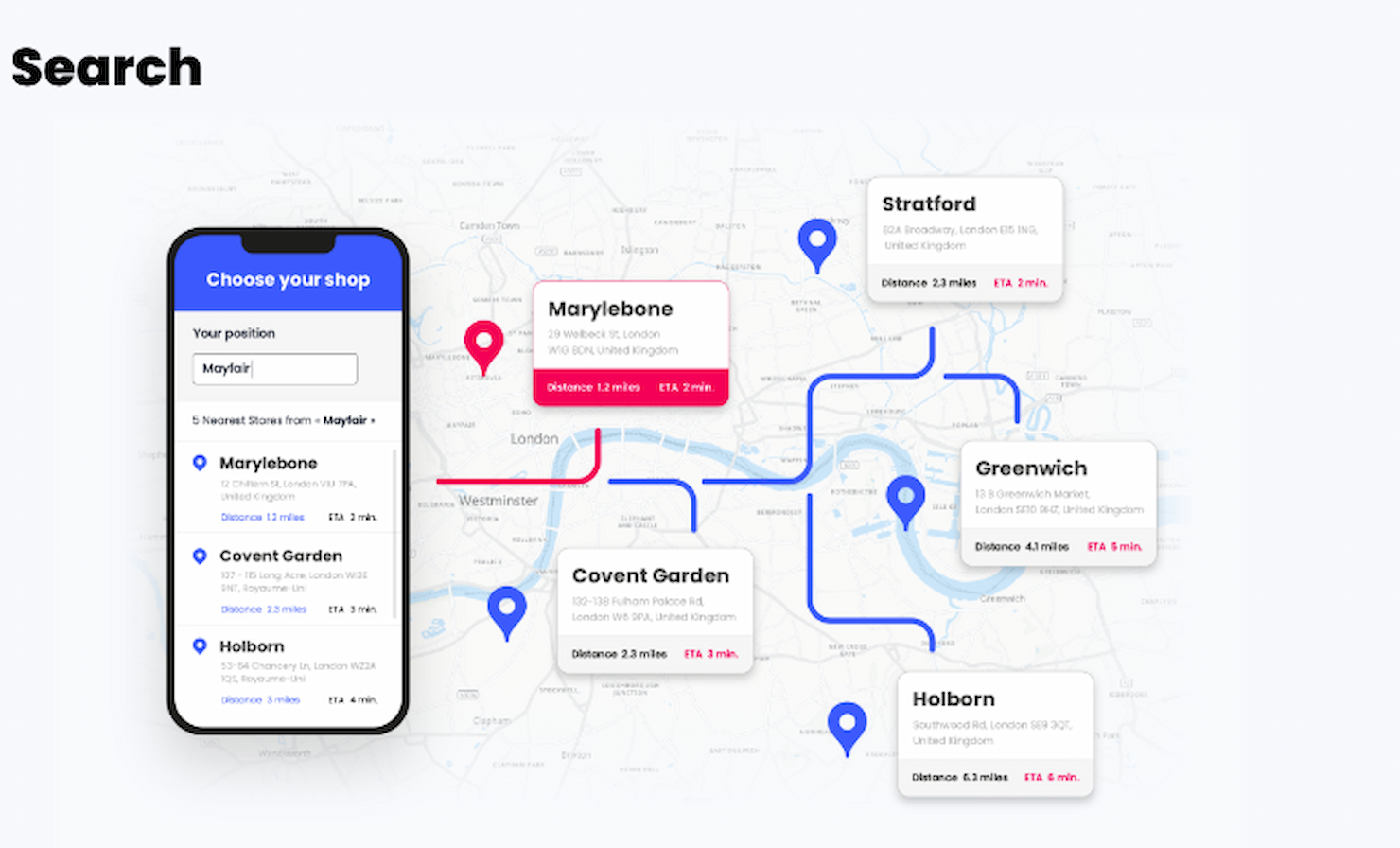 Woosmap Geofencing SDK screenshot - Zukunft gestalten: 10 beste Geofencing-Softwarelösungen 2026