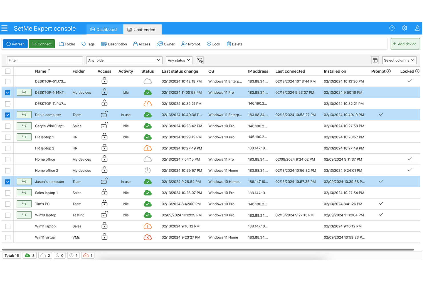 SetMe screenshot - Die 10 besten Fernsupport-Softwares für IT-Teams im Jahr 2026