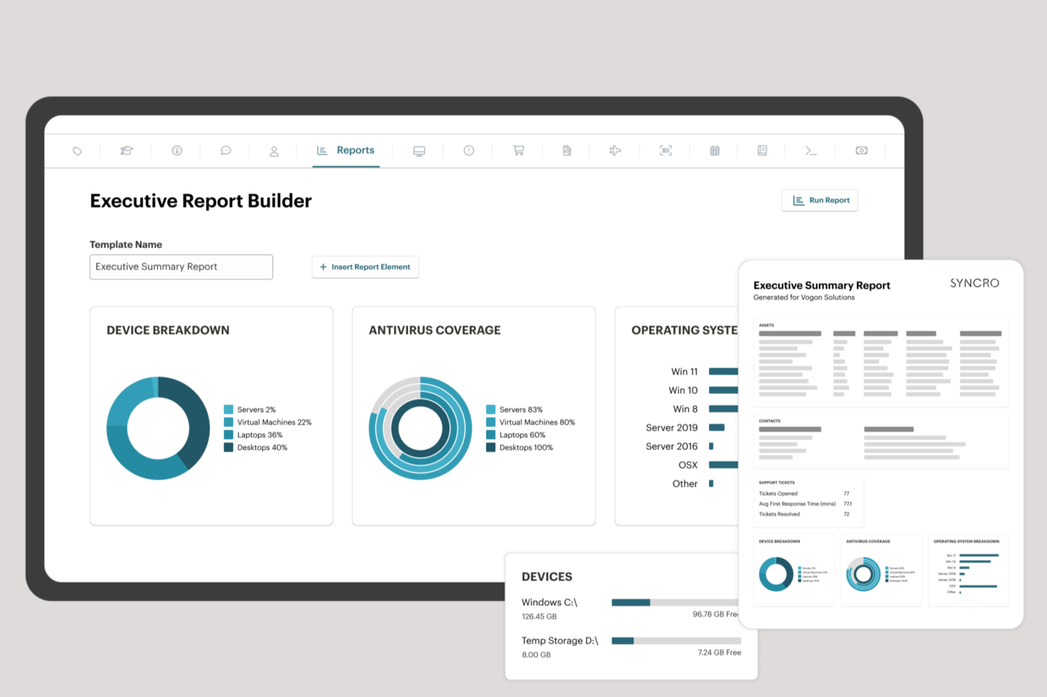 Syncro screenshot - 10 meilleurs logiciels MSP de 2026