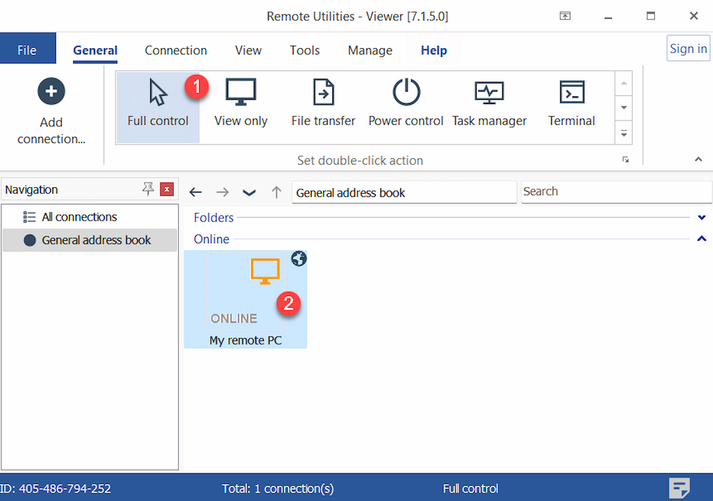 Remote Utilities screenshot - Centre de Commande : 10 Meilleurs Logiciels de Bureau à Distance de 2026