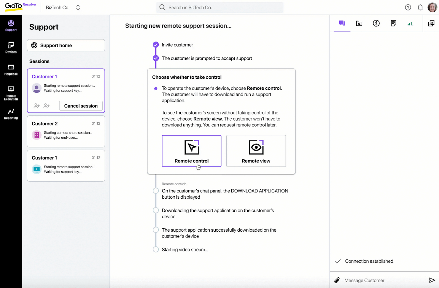 GoTo Resolve screenshot - Leitfaden zu den 20 besten RMM-Softwarelösungen 2026