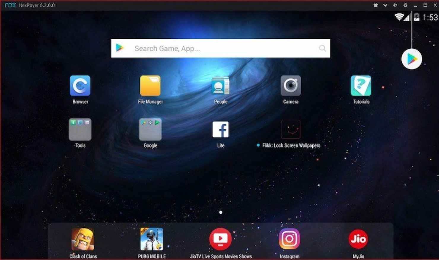 Nox Player screenshot - 10 Beste Android-Emulatoren im Test 2026
