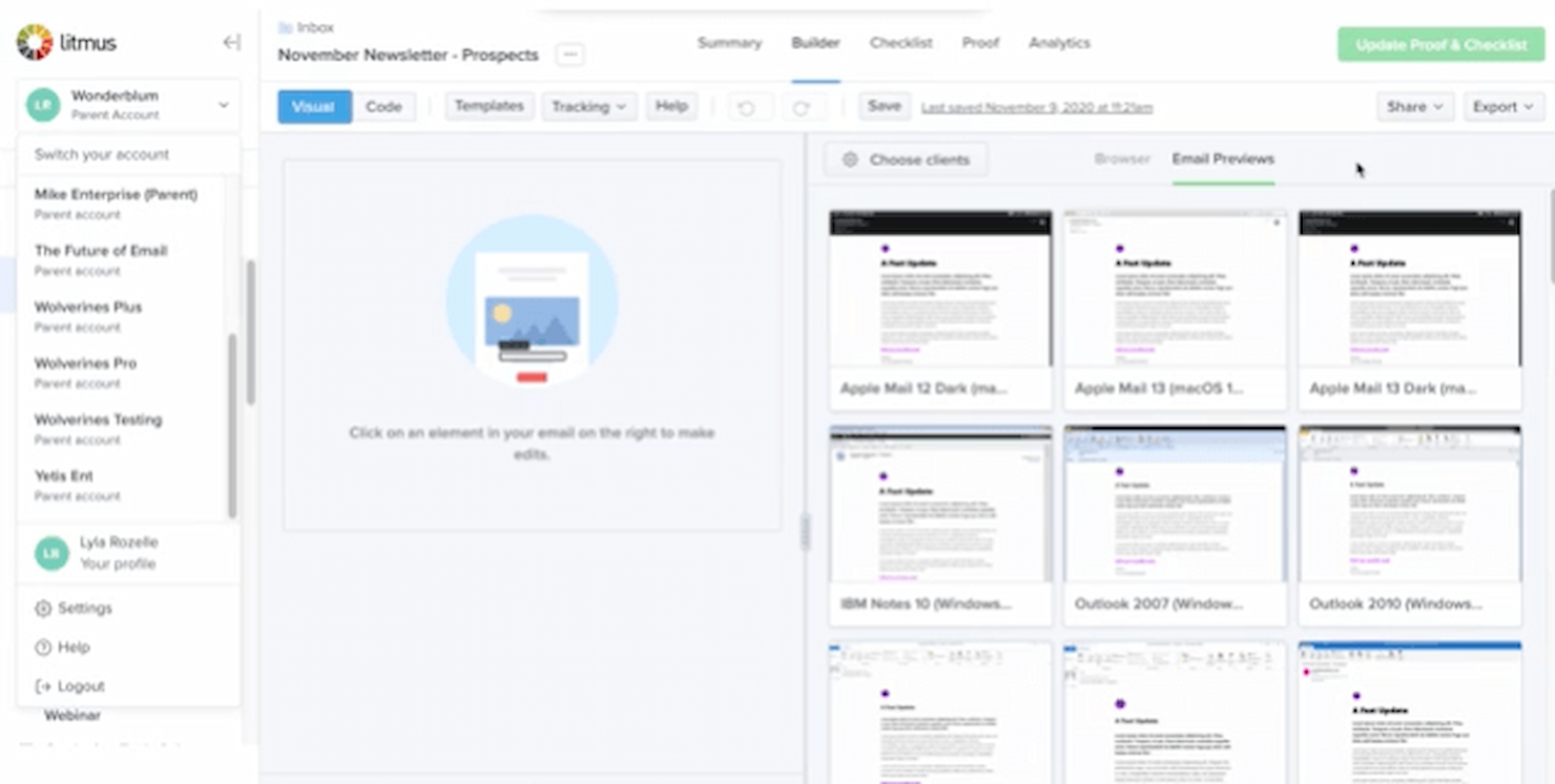 Litmus ESP screenshot - 10 Beste E-Mail-Testtools für optimierte Zustellung im Jahr 2026