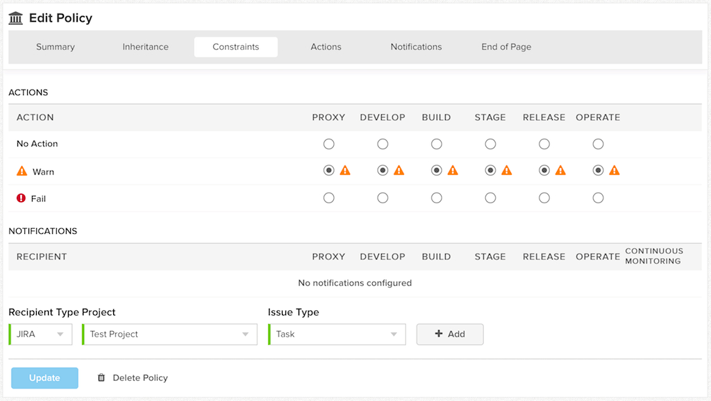 Sonatype screenshot - 10 meilleurs outils de test de sécurité examinés en 2026