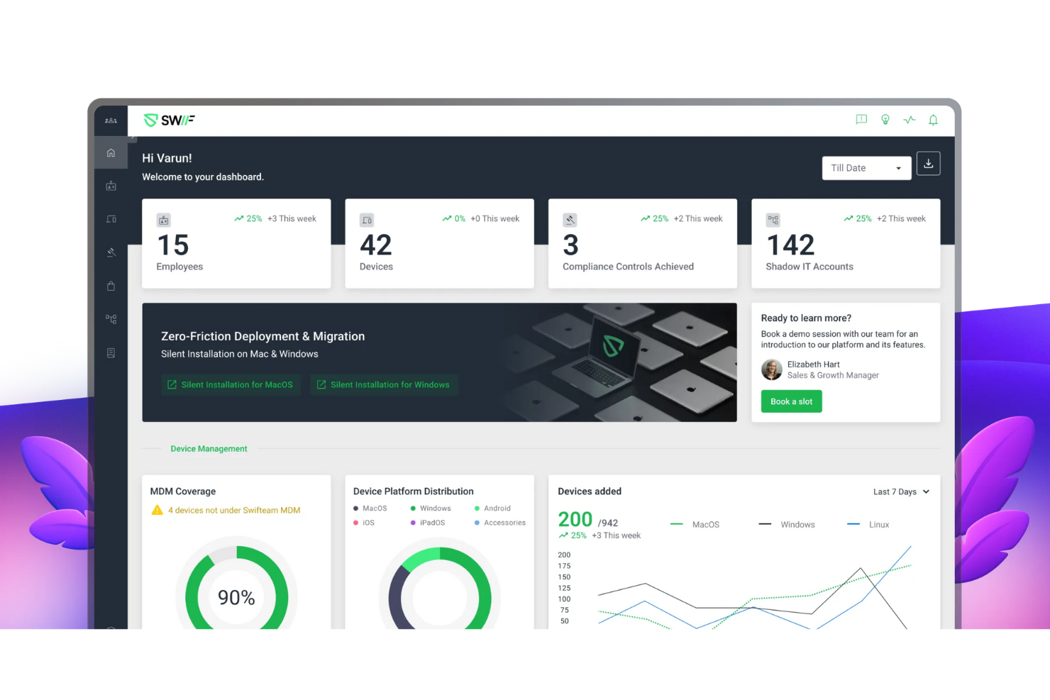 Swif.ai screenshot - Les 10 meilleures solutions logicielles MDM en 2026