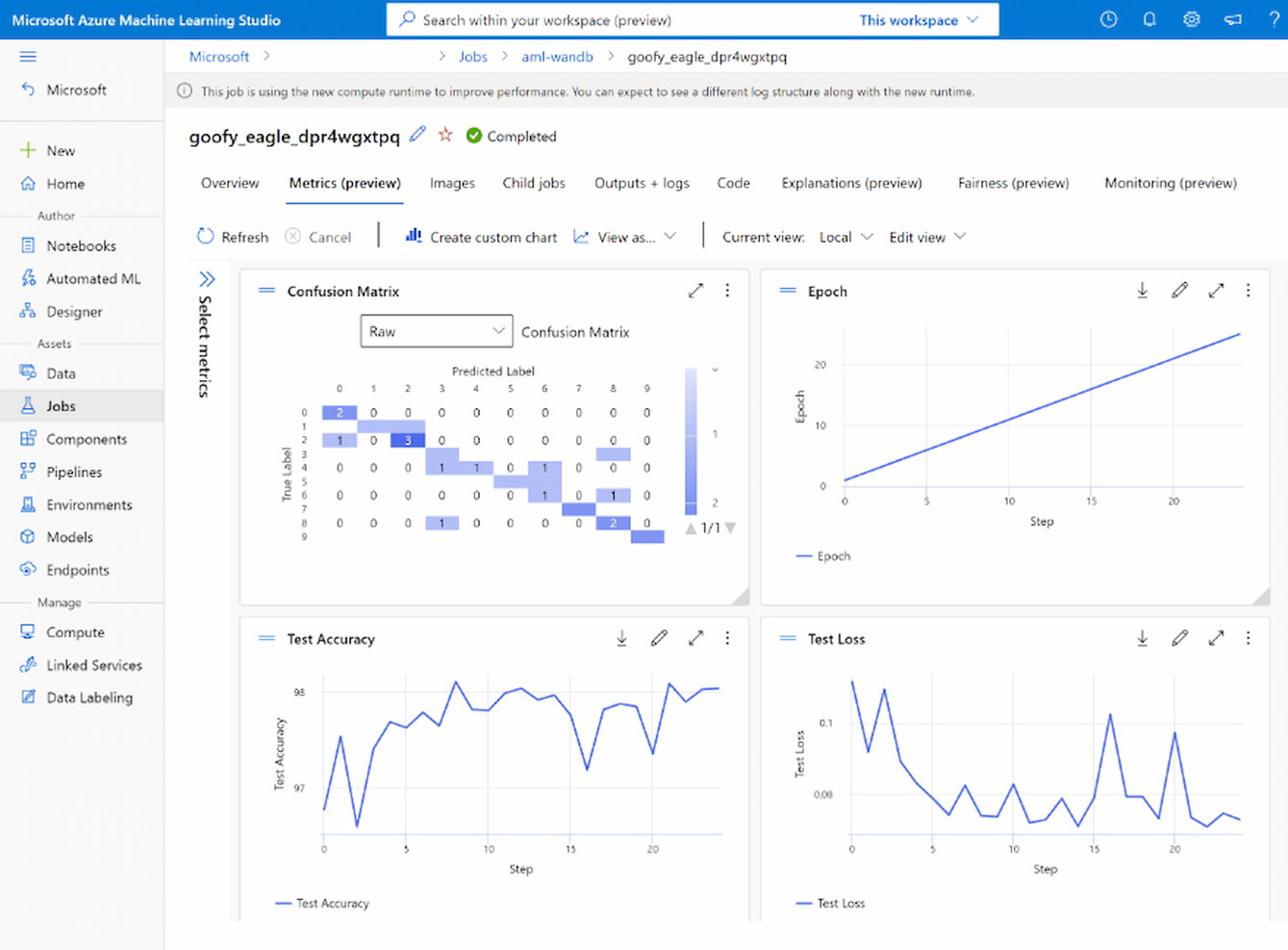 Microsoft Azure Machine Learning screenshot - Les 10 meilleurs logiciels d’apprentissage automatique en 2026