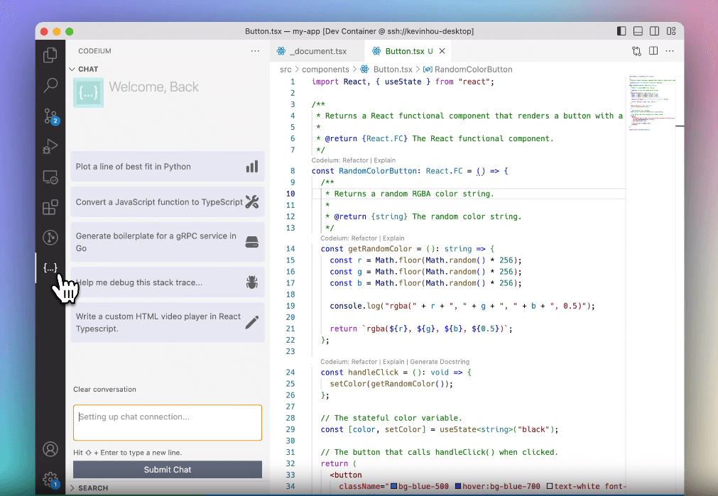 Codeium screenshot - 15 meilleurs outils de développement logiciel passés en revue pour 2026