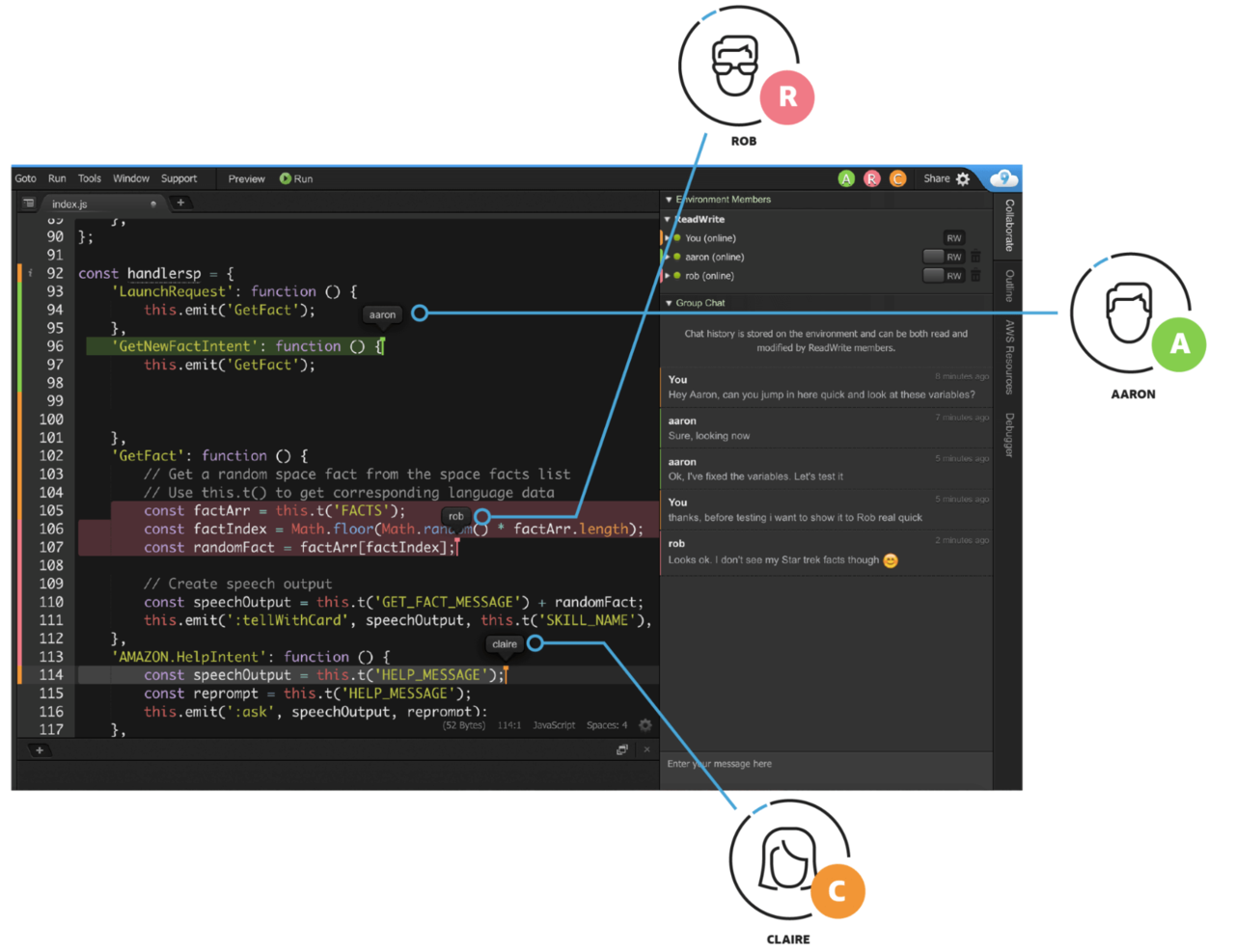 AWS Cloud9 screenshot - 15 meilleurs outils de développement logiciel passés en revue pour 2026
