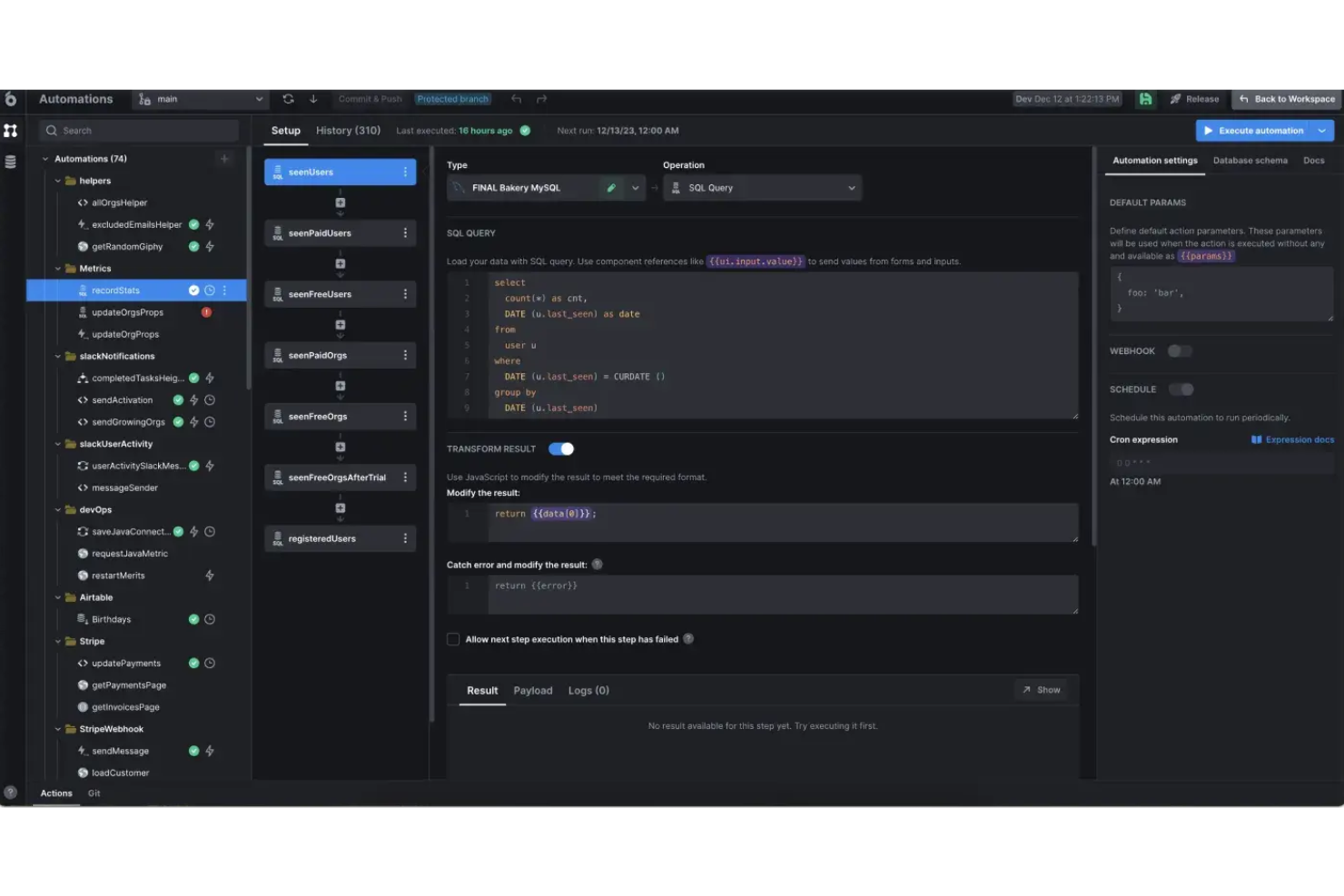 UI Bakery screenshot - 12 meilleurs outils de développement web évalués pour 2026