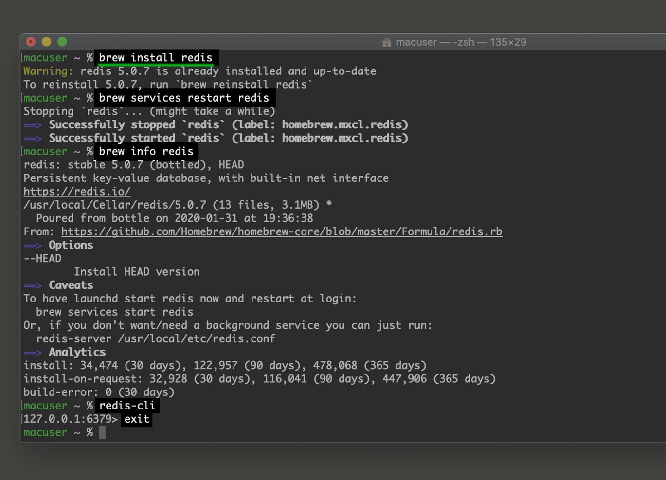 Redis screenshot - 12 meilleures bases de données NoSQL examinées pour 2026