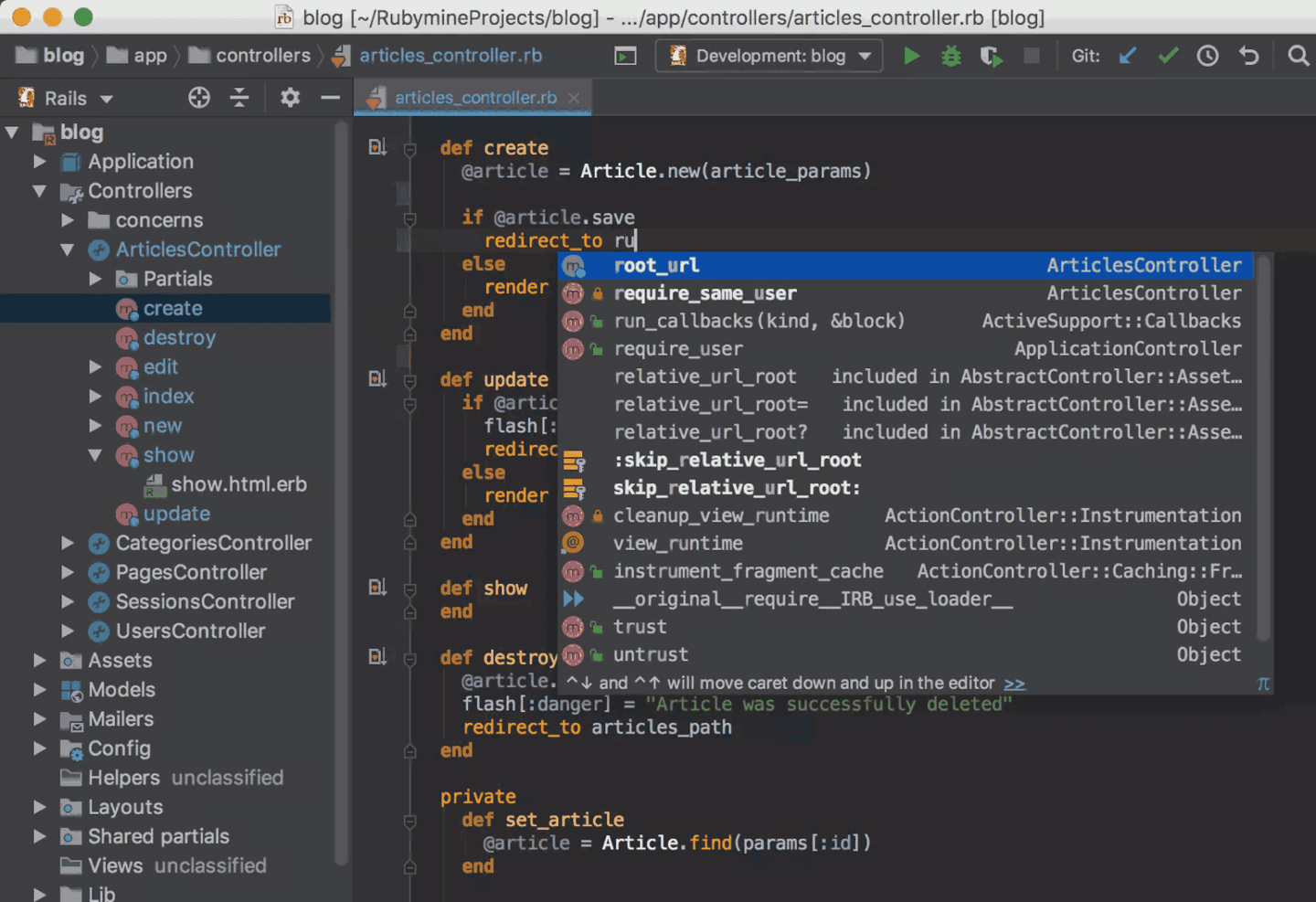RubyMine screenshot - 10 Beste IDE-Software für 2026 (19+ Getestet)