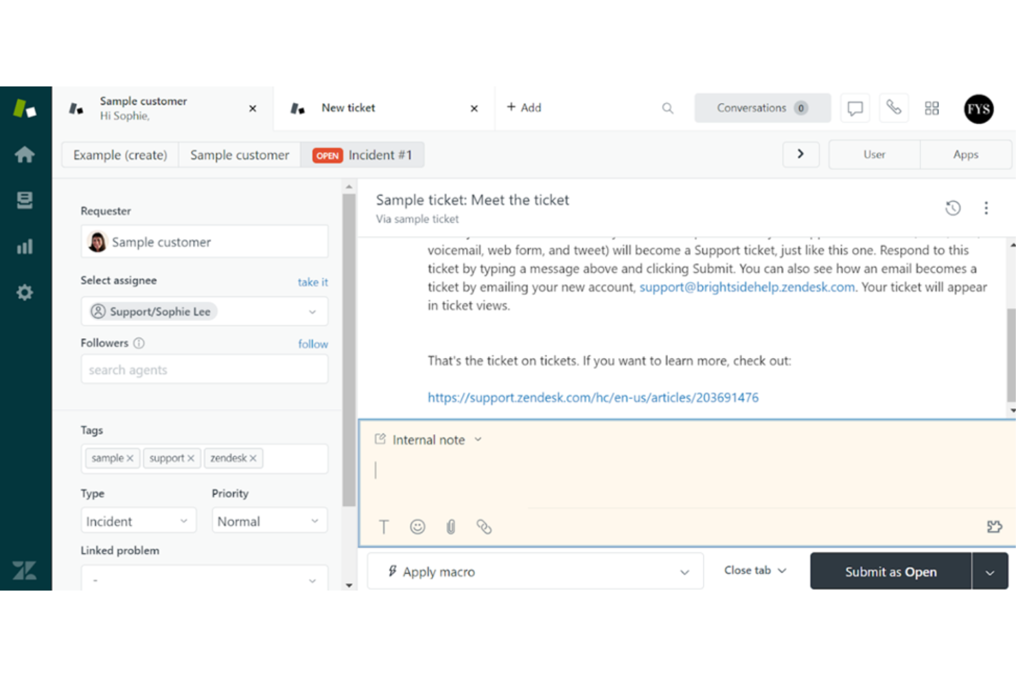Zendesk screenshot - 15 Meilleurs Logiciels de Documentation Passés en Revue pour 2026